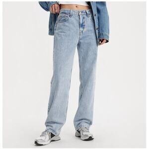 Levi's Low Pro Straight Jeans size 29 Light Wash Denim Levis Low Slung Baggy